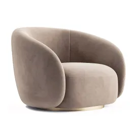 Eichholtz swivel armchair brice boucle cream